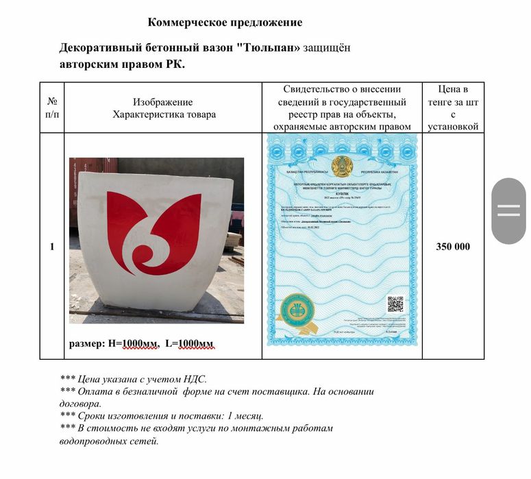 Вазоны для цветов и деревьев