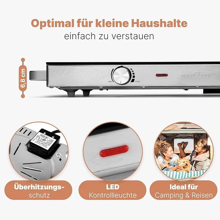 Нов  инфрачервен двоен котлон Proficook  PC-DKP 1211 неръждаем