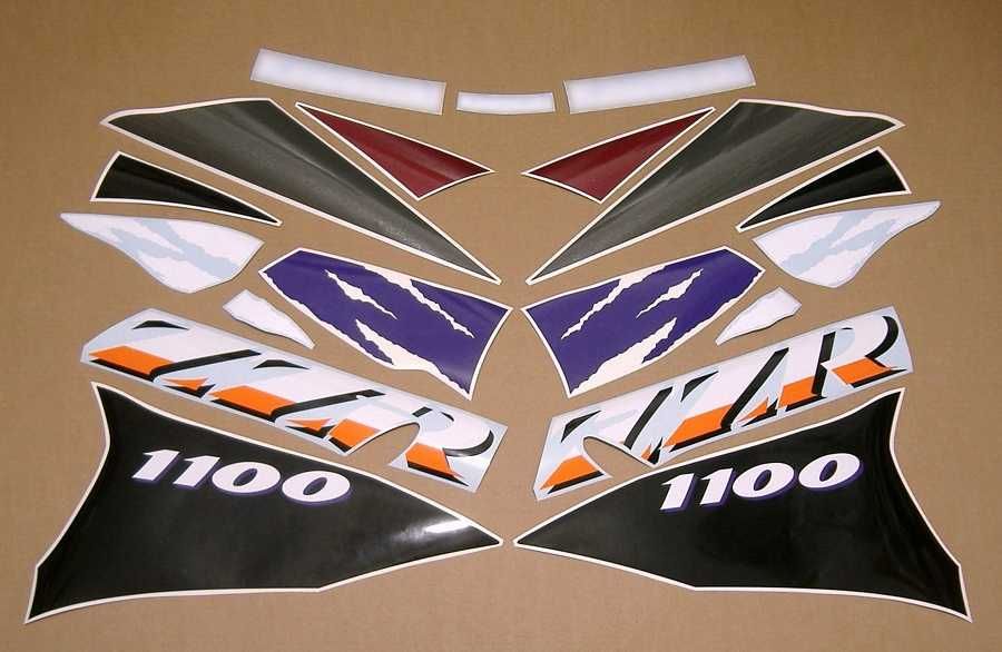 Стикери Kawasaki ZZR 600cc/1100cc/1200cc/1400cc лепенки кавазаки ззр