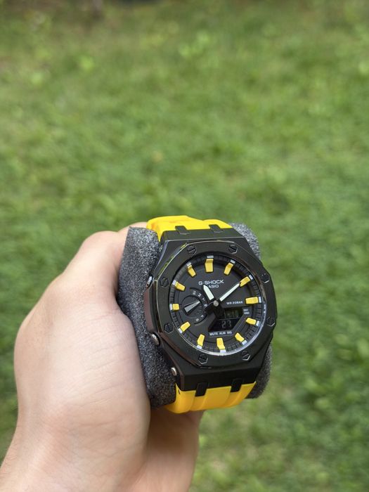 Casio G-Shock CasiOak Yellow Black Custom