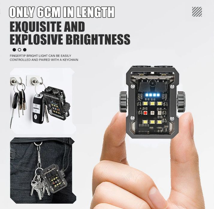 Мултифункционално въртящо презареждащо фенерче