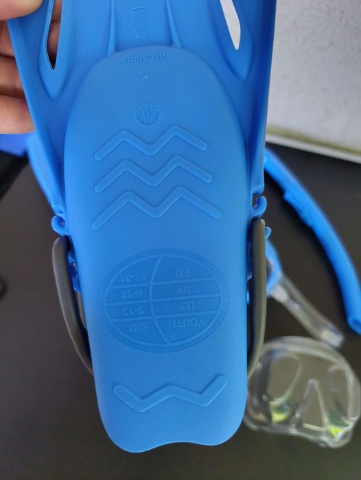 Set snorkel masca tub labe inotatoare Aqua Lung Badger DX pentru copii apa mare piscina