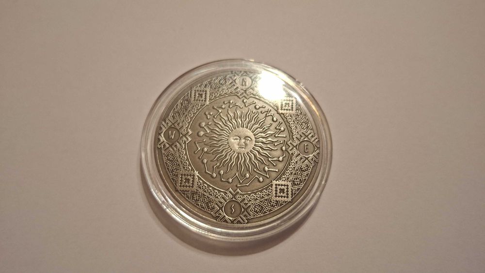 Moneda zodiac cu Soare si Luna