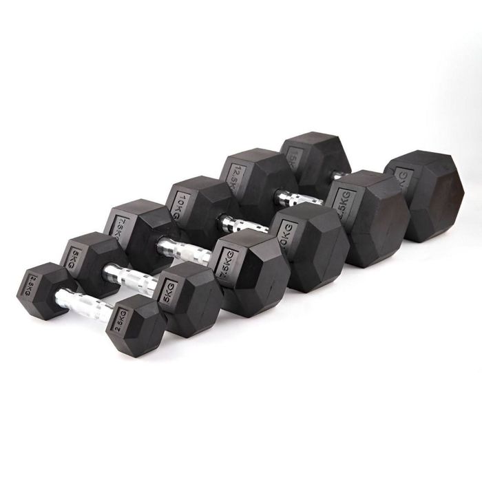 Гантелы резиновый никкеловый 2.5 КГ до 25 кг Sport 007