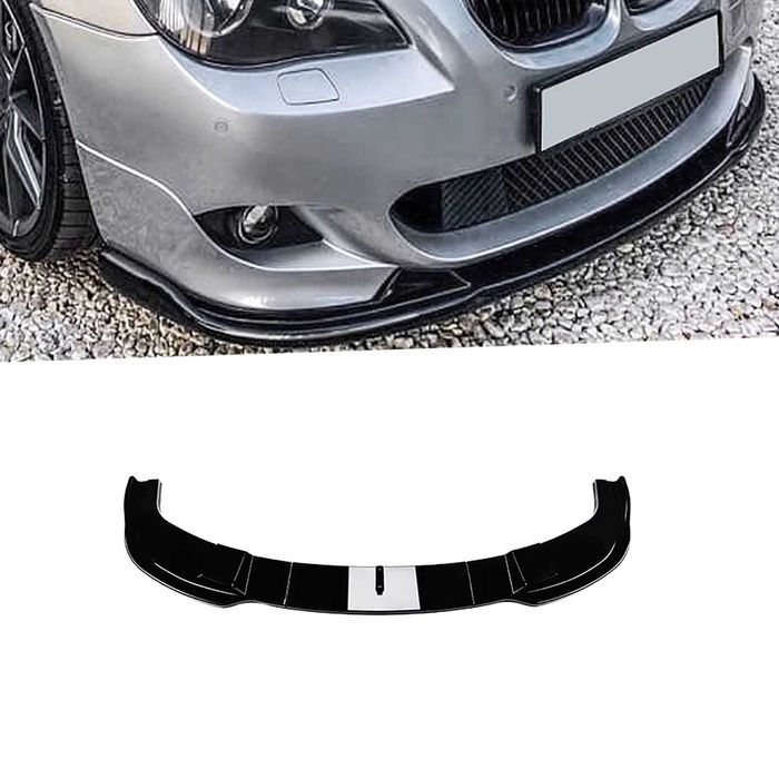 Lip Prelungire Bara Fata M BMW E60 E61 2005-2010 Extensie Negru Lucios