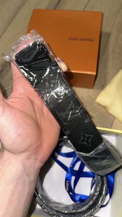 Curea Louis Vuitton Neagra Premium Piele Naturala