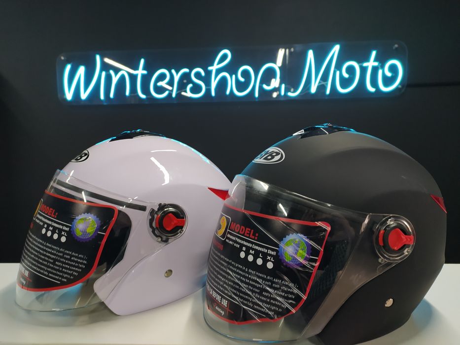 Новые Мотошлемы и Каски Три Четверти! Летний вариант!Разные расцветки!