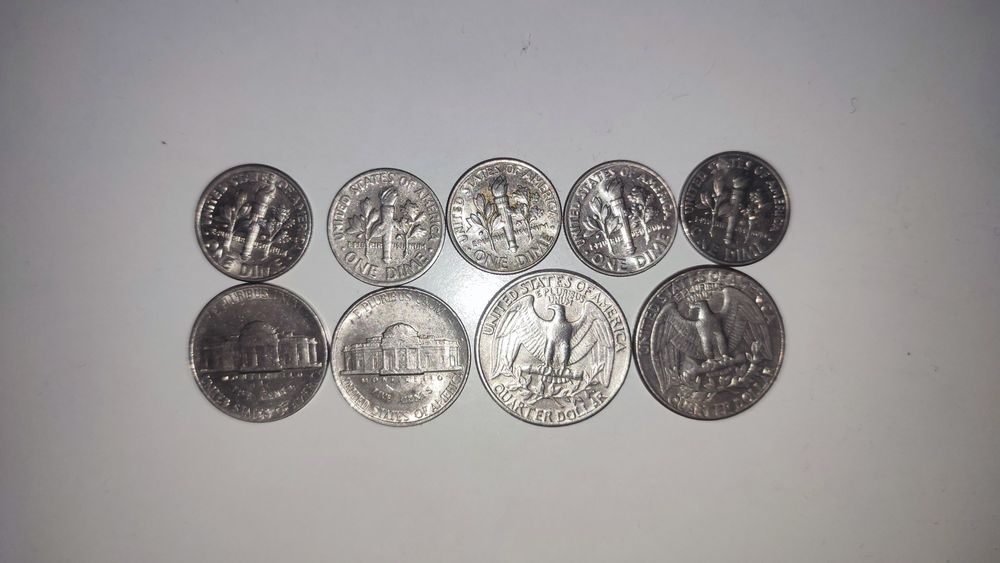 США монеты 9шт Liberty