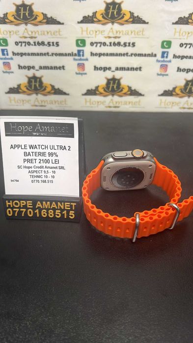 Hope Amanet P3 APPLE WATCH ULTRA 2 Baterie 99%