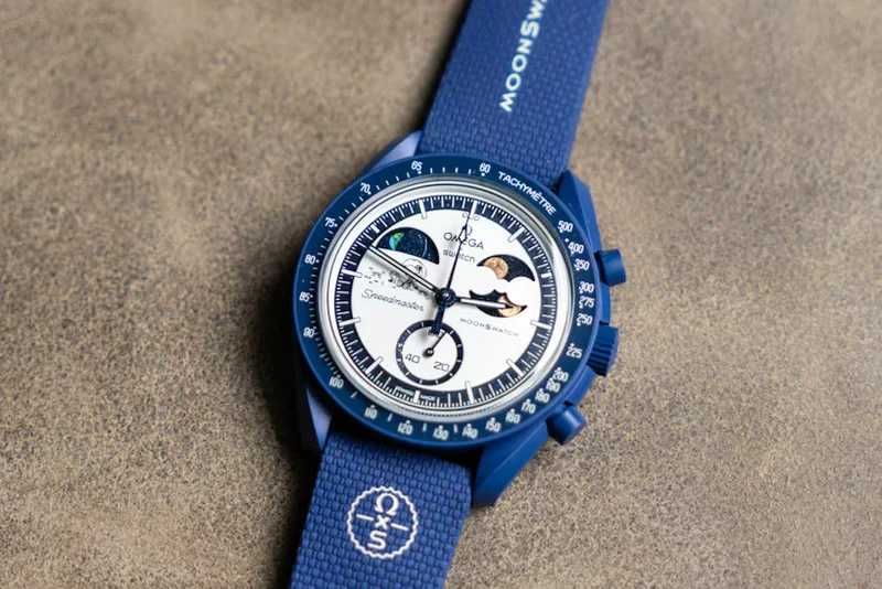 Ceas SWATCH X OMEGA Mission To The Moon THE SUPER BLUE Moonphase-2026 ...