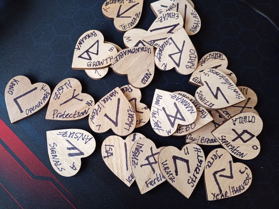 Комплект Руни с име и значение на руната