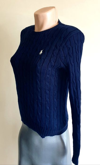 POLO Ralph Lauren Cable Pima Cotton  S НОВО! ОРИГИНАЛ! Дамски Пуловер!