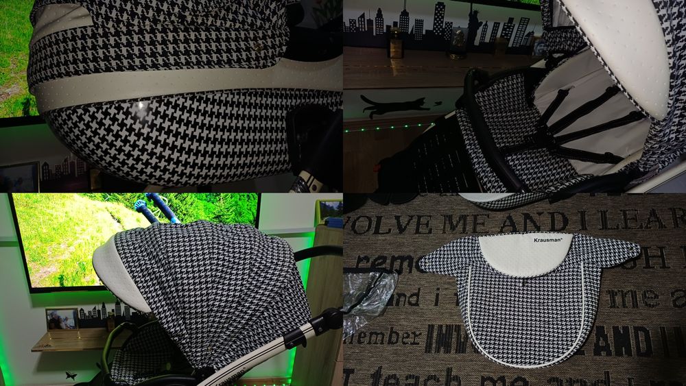 Cărucior/căruț copii 3 în 1 sport+landou+scaun auto(scoică)Krausman.