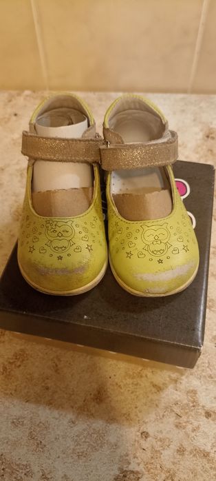 Туфли для девочки, кожаные, размер 21