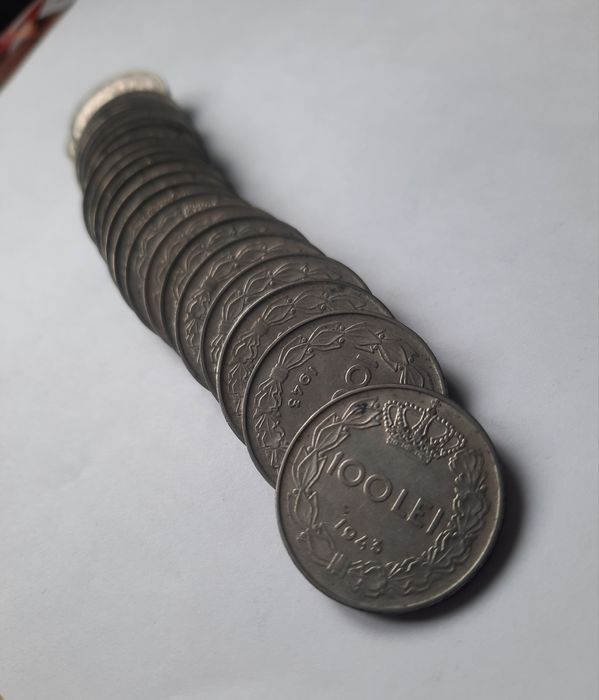 Lot 25 monede din 1943 - Regele Mihai