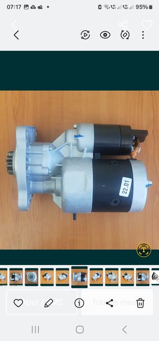 Electromotor tractor Massey Ferguson 135, 155, 165 
12V, 2.7kw 
10 din