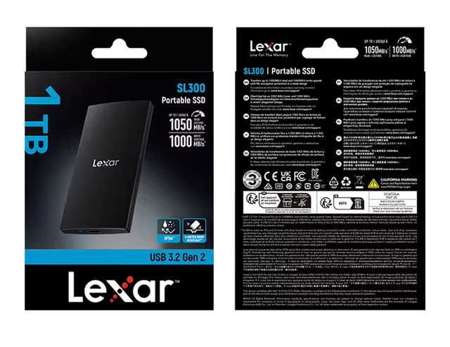 Внешний жесткий диск Lexar M.2 NVMe SSD USB 3,2 Gen 2- 1TB
