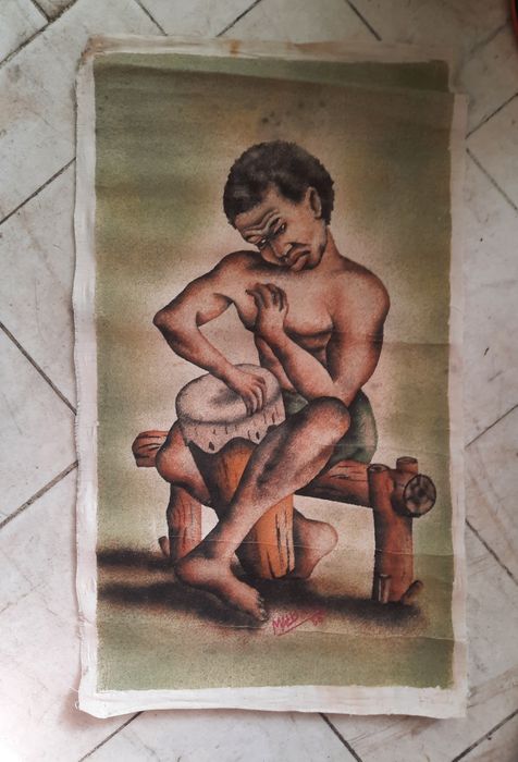 Картини африкански и българска