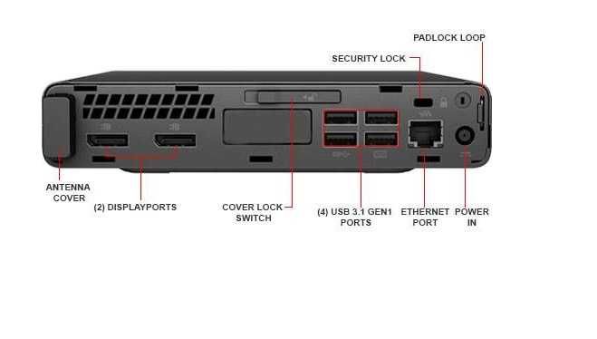 HP EliteDesk 800 G3 Mini Pc i7-6700t 8-32GB/ 128-1TB SSD w11p 3 ani ga