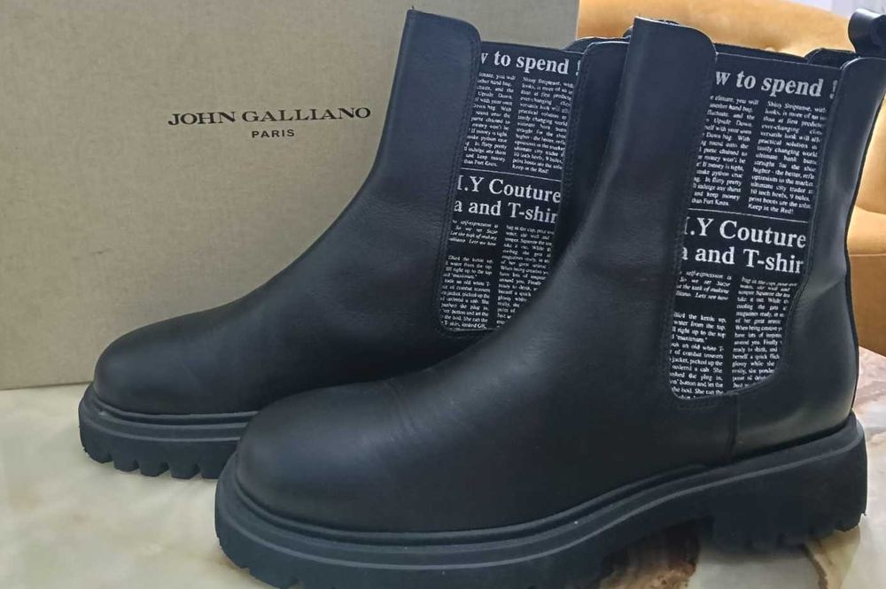 Ghete barbati John  Galliano