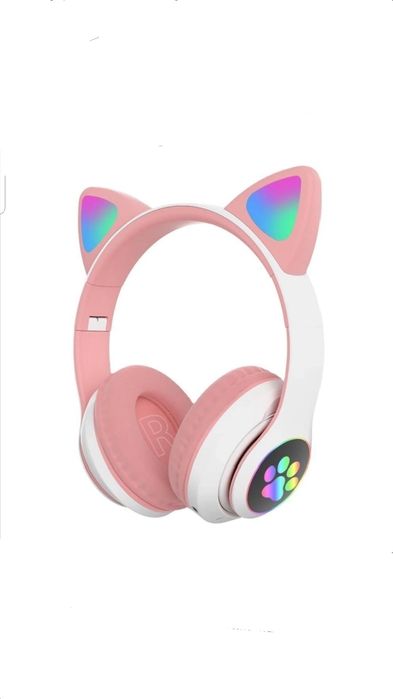 Детский  Наушники CAT со светящимися ушками