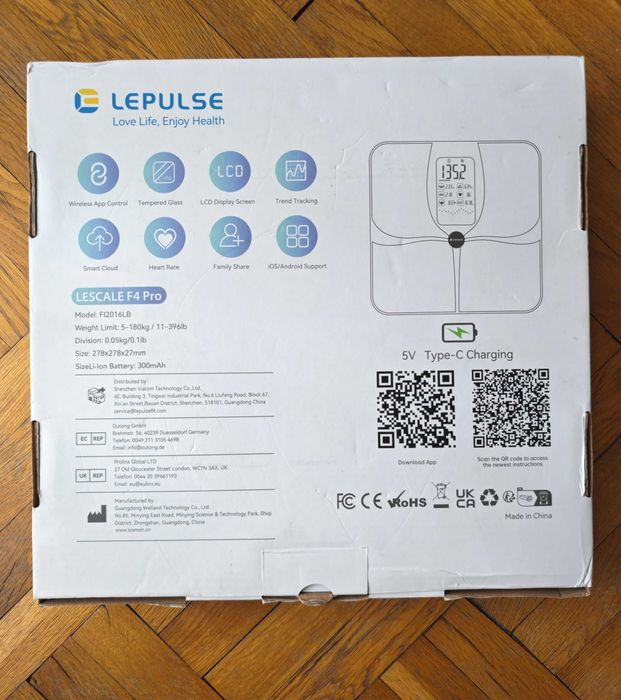 Нов Lepulse F4 Pro Smart кантар