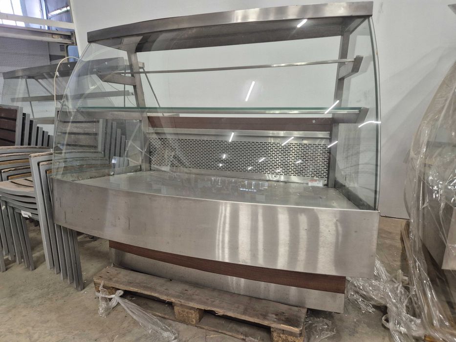 Витрина от неръждаема стомана - професионална 157см