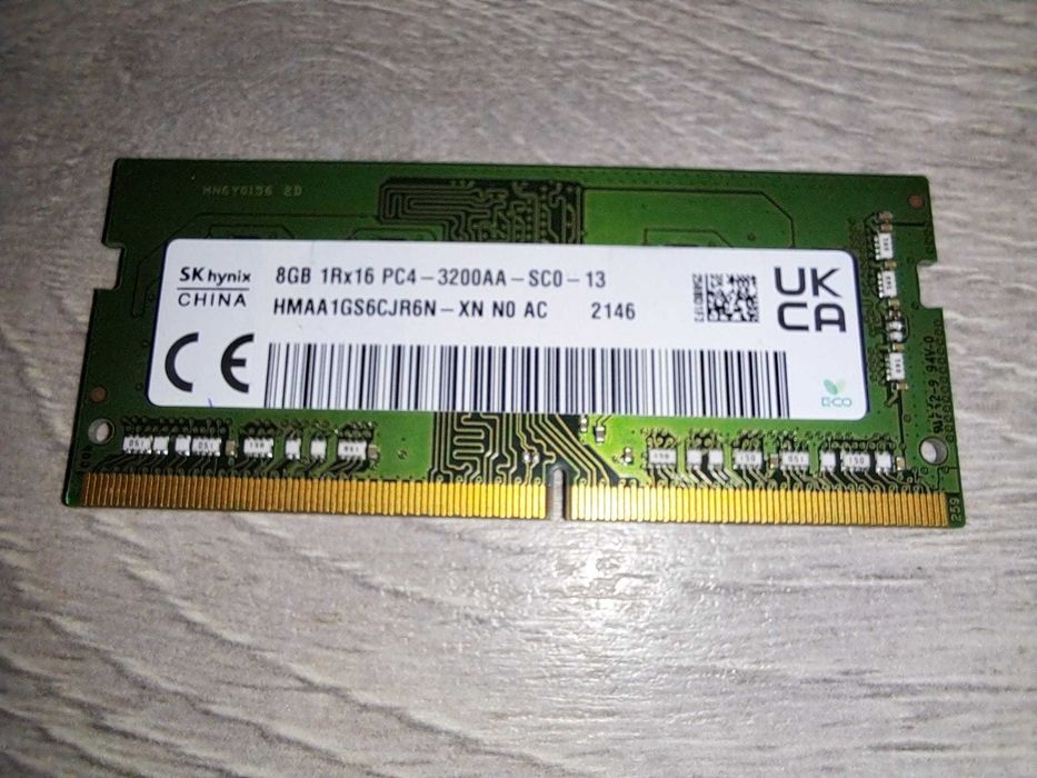Ram laptop Hynix 8GB DDR4 3200MHz 8GB model HMAA1GS6CJR6N-XN
