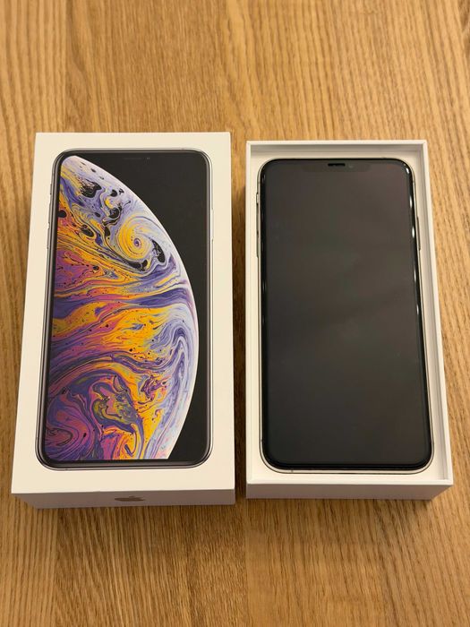iPhone Xs Max Silver 64GB батерия 80%