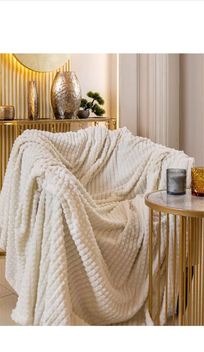 Плед покрывало 200*220 см евро подарочный набор