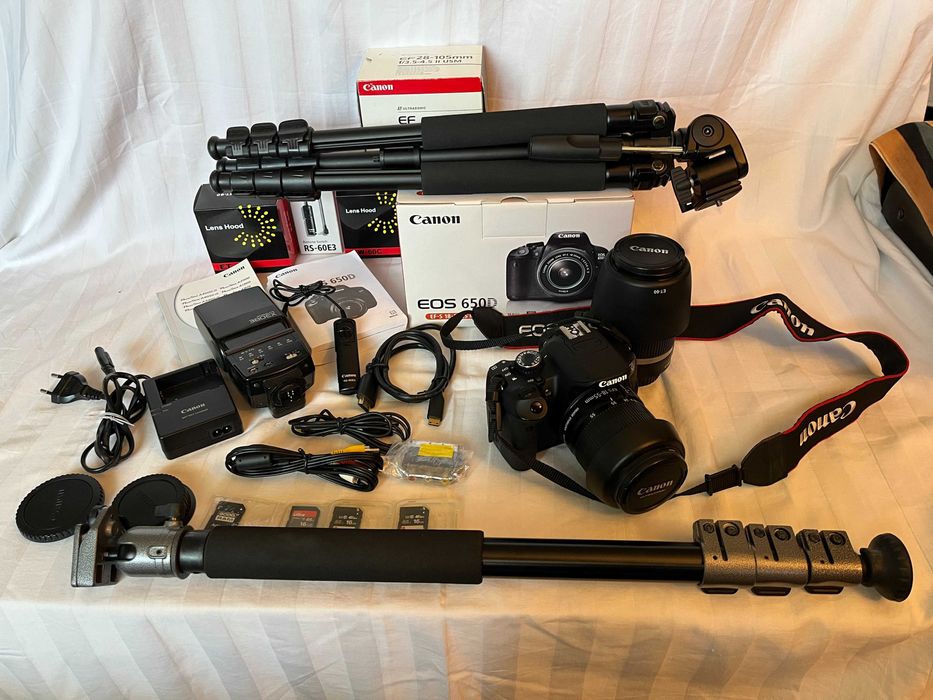 Canon EOS 650 D kit complet DSLR shot and go