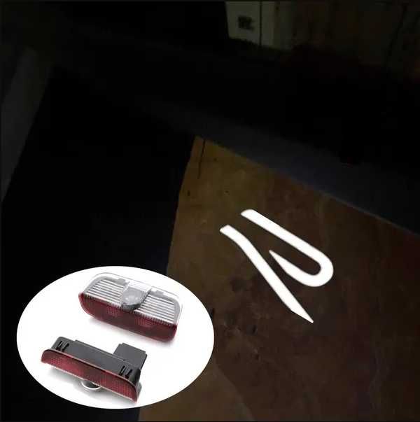 Set lampi led proiector logo nou R-Line VW Passat Jetta Golf CC Tiguan