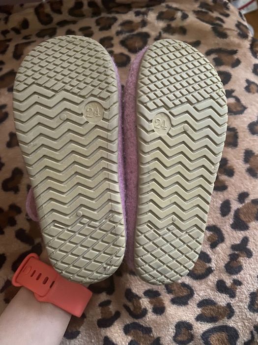 Papuci din lana, 16 cm interior