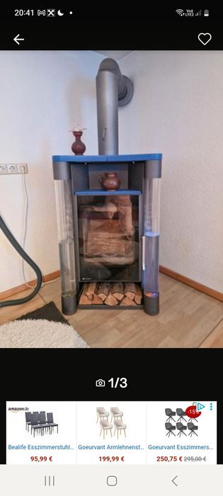 Soba tip șemineu de 8 kw marca Koppke Germania