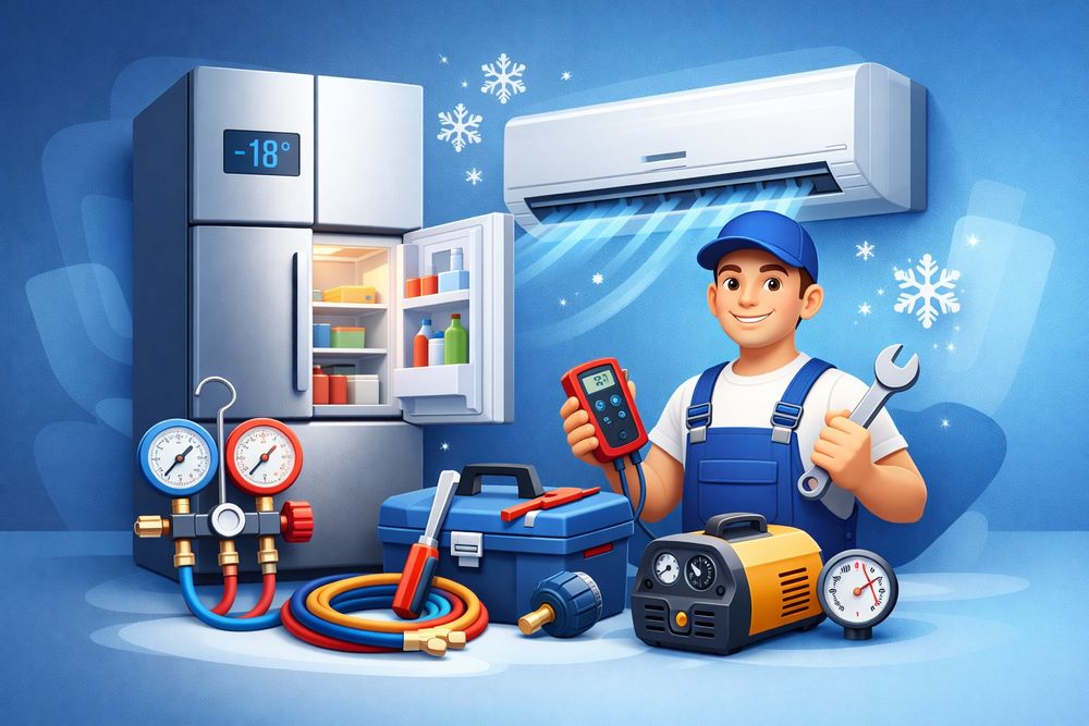 Ремонт всех видов холодильник.  Установка и ремонт кондиционер любой с