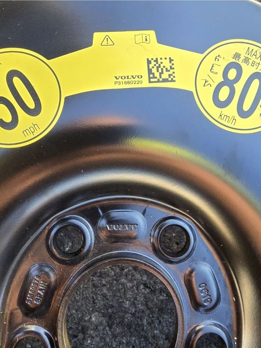Rezerva slim Volvo xc 90 roata este R18