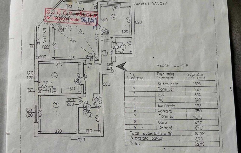 apartament 3 camere (scoala 10)