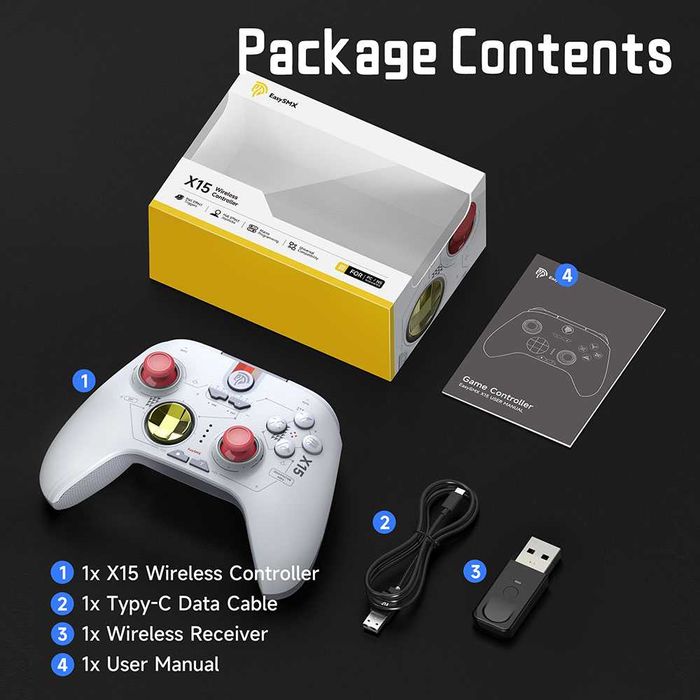 Безжичен геймпад EasySMX X15 Starfield Android/PC/iOS/Switch, НОВ!!!
