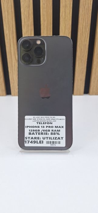 IPhone 13 Pro Max 128Gb 88% Baterie Garantie/Factura #55574