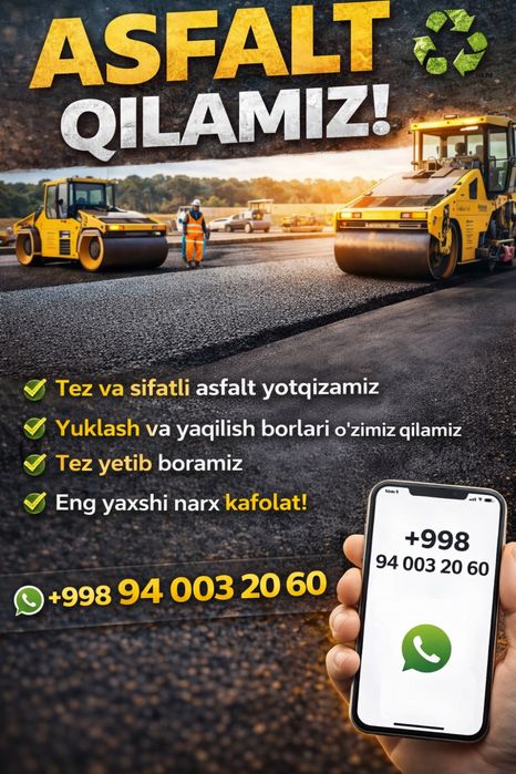 ASFALT/ QILAMIZ/ sifatli / va/ kafolatli