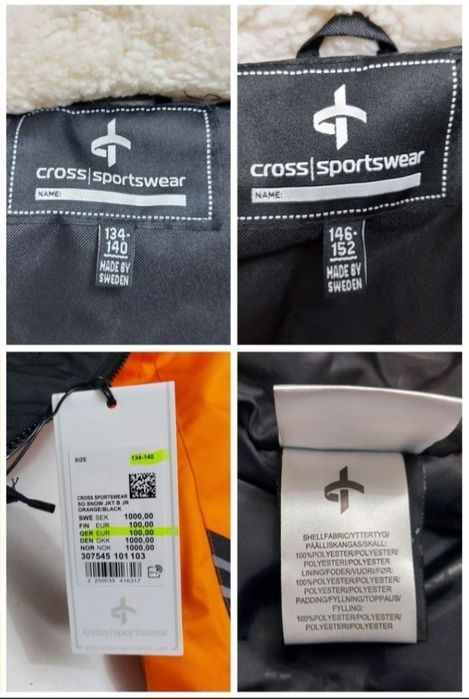 Geaca iarnă nouă Cross Sportswear Snow Sweden măsura 134-140