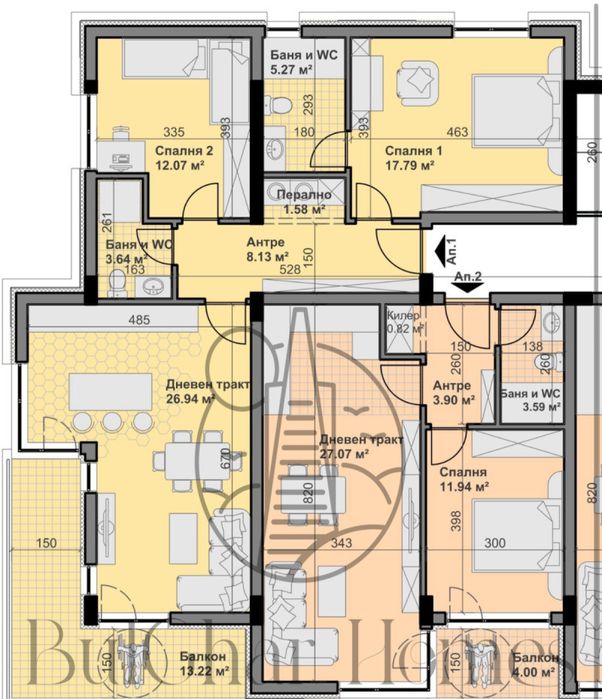 Продажба 3-стаен гр. Варна 120m²