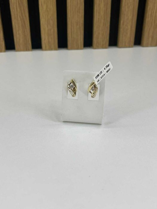 Cercei Aur 14 K / 4.15 Grame / Factura / Garantie #57316