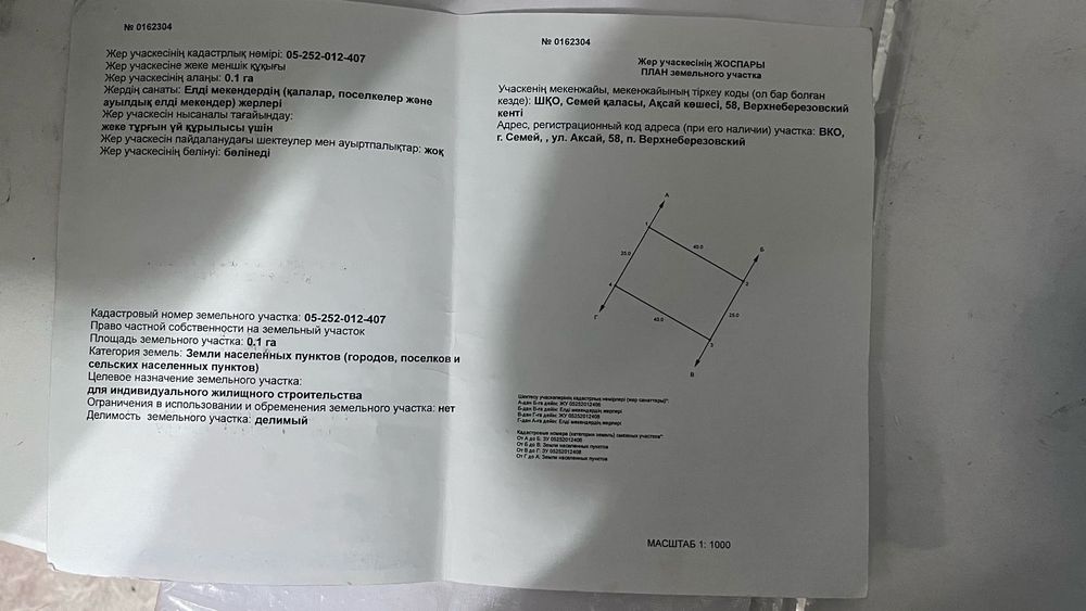 Земельный участок Рсу 1