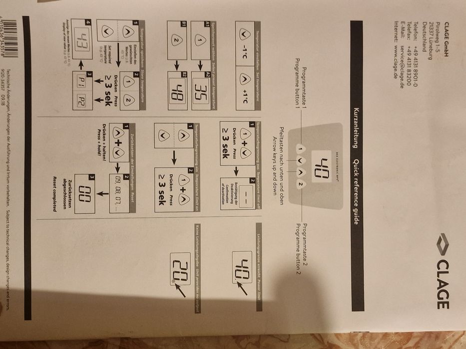 Проточен бойлер  CLAGE DEX 12