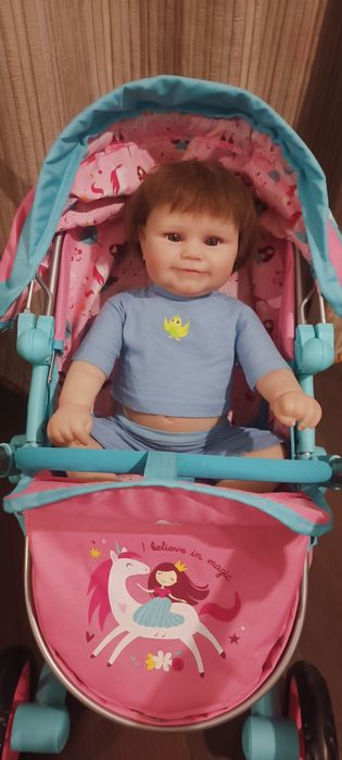 Кукла реборн с коляской