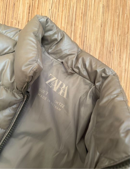 Zara стеганая куртка 6/7 лет