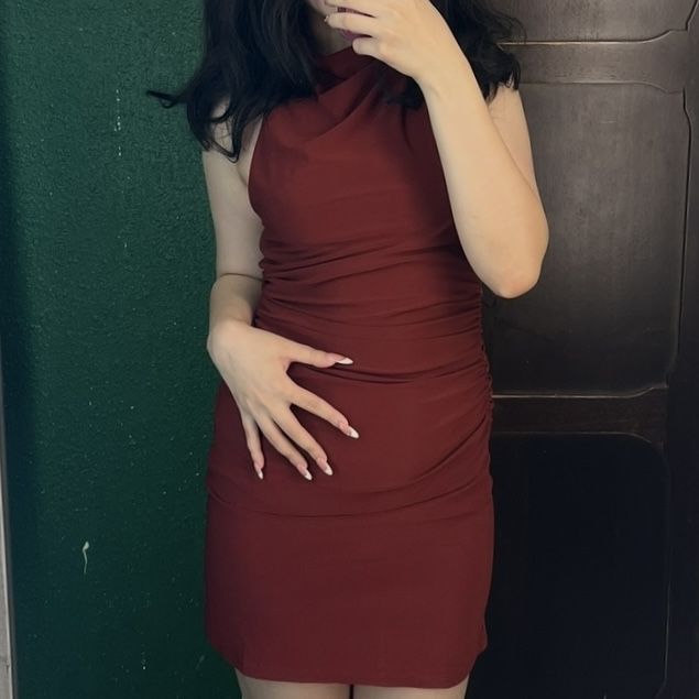 Платье мини, с открытой спиной