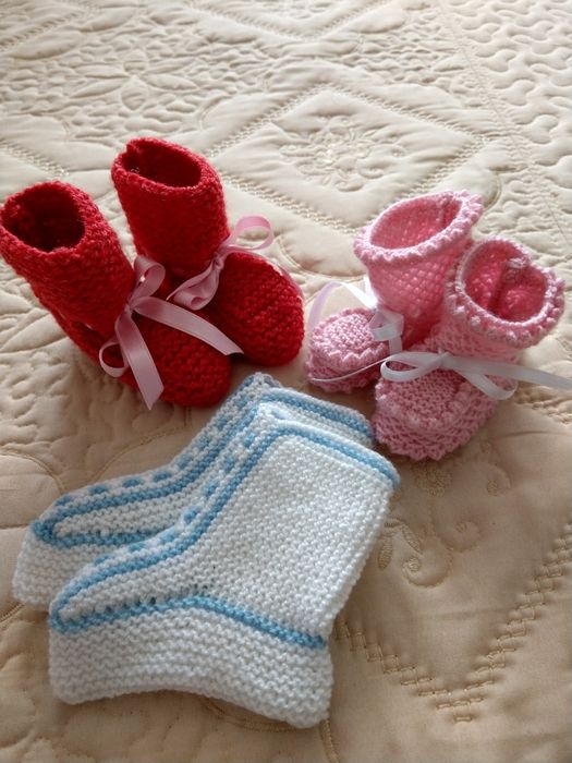Ръчно плетени бебешки неща