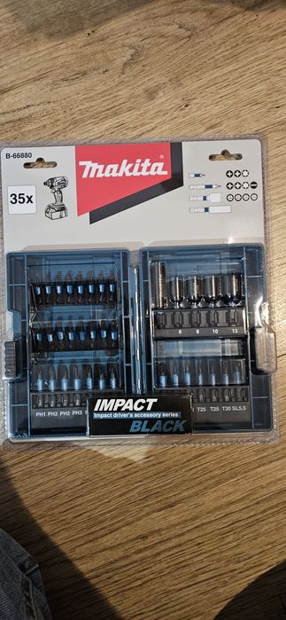 Makita Impact Black 35pc B-66880 Set capete bit, chei tubulare